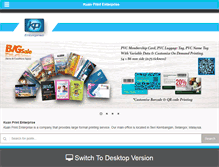 Tablet Screenshot of digitalprint.com.my